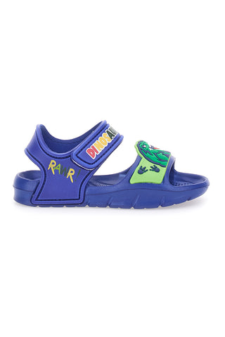Sandali Blu Con Strappo in Velcro Dinosaur S8020049S