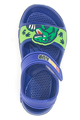 Dinosaurier-Sandalen mit Klettverschluss, blau, S8020049S