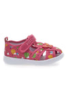Geschlossene Sandalen in Fuchsie mit Blume PITT KIDS 642685