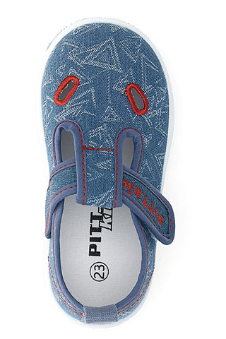 Scarpine blu con stelle e strappo PITT KIDS 2242924