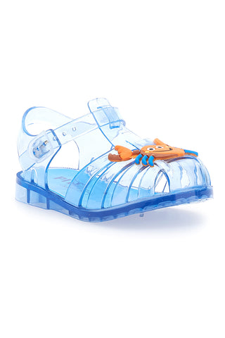 Sandali da mare blu trasparenti con granchietto Pitt Kids 3142667