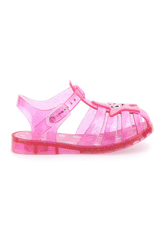 PITT KIDS 3142664 Sandalen mit Glitzer-Jelly-Riemen, Rosa