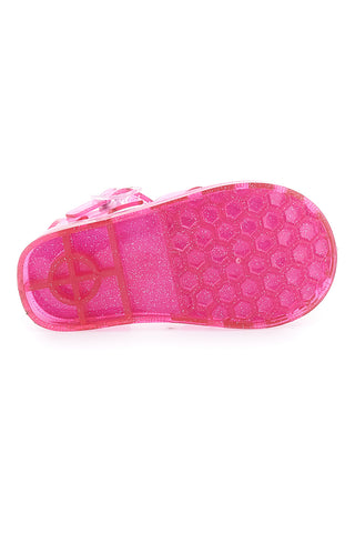 PITT KIDS 3142664 Sandalen mit Glitzer-Jelly-Riemen, Rosa