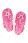 Sandali jelly rosa glitterati con cinturino PITT KIDS 3142664