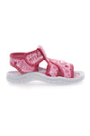 Sandali sportivi fucsia con cuori PITT KIDS 2242775