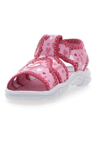 Sandali sportivi fucsia con cuori PITT KIDS 2242775