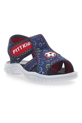 PITT KIDS 2242783 Blaue grafische Sportsandalen