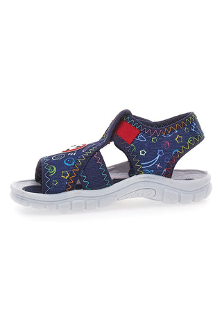 PITT KIDS 2242783 Blaue grafische Sportsandalen