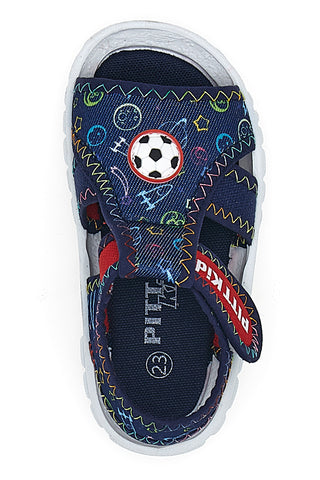 PITT KIDS 2242783 Blaue grafische Sportsandalen