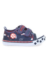 Blaue Sneakers mit Doppelriemen und Fantasy-Print Pitt Kids 2242788