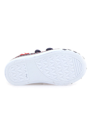 Sneakers blu con doppio strappo e stampa fantasia Pitt Kids 2242788