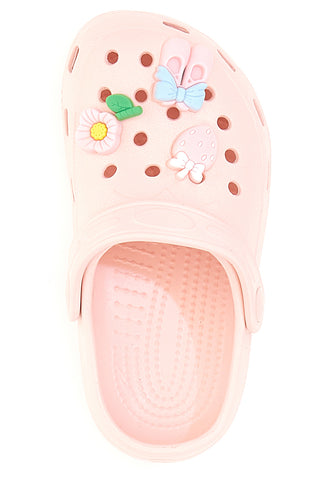 Ciabatte Rosa Traforate con Charms Applicati 2T2L 18512