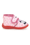 Pantofole rosa con stampa Minnie e chiusura a strappo Minnie D3010730T10