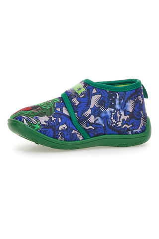 Dinosaurier S8020084T01 Blaue Hausschuhe mit Dinosaurier-Print