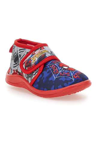 Pantofole rosse e blu con stampa Spiderman e chiusura a strappo Spiderman R1310311T01