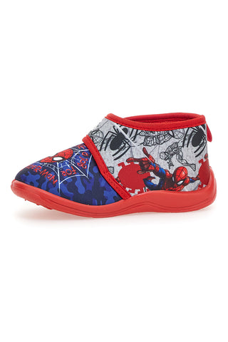 Pantofole rosse e blu con stampa Spiderman e chiusura a strappo Spiderman R1310311T01
