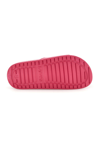 Ciabatte rosa con fascia logo Levi's VPOL0240S