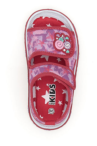 Rosa Sandalen fancy Herzen Pitt Kinder PK2595A