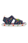 Blaue Sandalen mit bunten Dinosauriern Pitt Kinder PK2429A