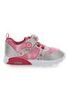 Rosa und Silber Stern gemusterten ersten Schritte Trainer Pitt Kinder PK2187B