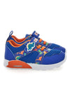 Blaue und orange Dinosaurier gemusterte Turnschuhe Pitt Kinder PK2380A