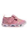 Scarpine rosa con cuori glitter Pitt kids PK2297A