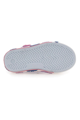 Blaue Hausschuhe mit Glitzer Herzen Pitt Kinder PK2297C