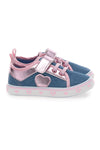 Sneakers rosa e blu con cuore Pitt kids PK2469A