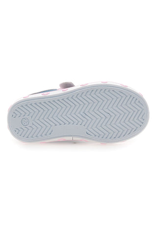 Rosa und blaue Turnschuhe mit Herz Pitt Kinder PK2469A