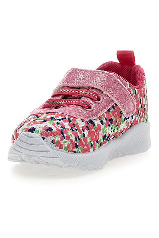 Rosa mehrfarbig gemusterte Turnschuhe Pitt Kinder PK1394A