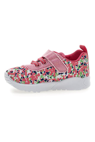 Rosa mehrfarbig gemusterte Turnschuhe Pitt Kinder PK1394A