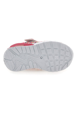 Rosa mehrfarbig gemusterte Turnschuhe Pitt Kinder PK1394A