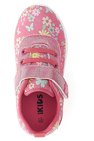 Sneakers rosa fantasia floreale primi passi Pitt kids PK1391G