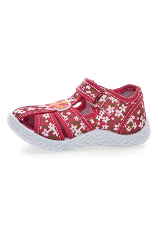 Rote Schuhe mit doppelten Riemen Pitt Kinder PK3904A