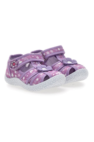 Lila Schuhe mit doppelten Riemen Pitt Kinder PK2876B