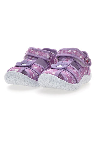 Scarpe viola con doppio strappo Pitt kids PK2876B
