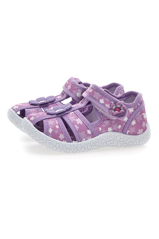 Scarpe viola con doppio strappo Pitt kids PK2876B