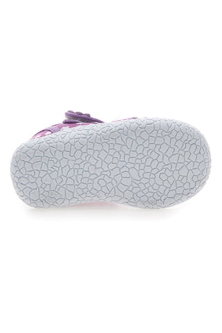 Lila Schuhe mit doppelten Riemen Pitt Kinder PK2876B