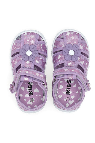 Scarpe viola con doppio strappo Pitt kids PK2876B