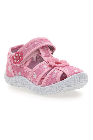 Rosa floral gemusterte halboffene Sandalen Pitt Kinder PK2876C