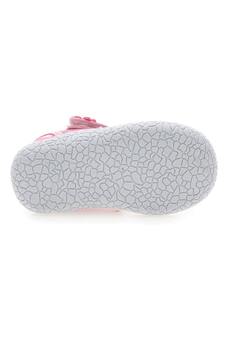 Rosa floral gemusterte halboffene Sandalen Pitt Kinder PK2876C