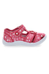 Rosa floral gemusterte halboffene Sandalen Pitt Kinder PK2877A