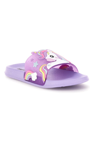 Lila Hausschuhe mit Einhorn S8010238S01 Band