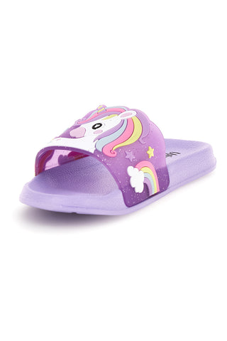 Lila Hausschuhe mit Einhorn S8010238S01 Band