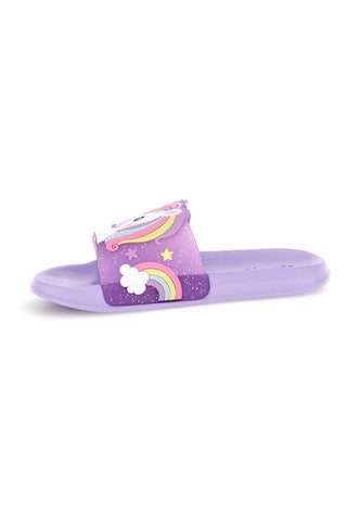 Lila Hausschuhe mit Einhorn S8010238S01 Band