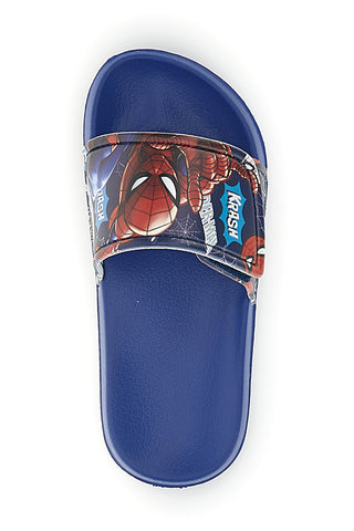 Blaue Hausschuhe mit Spiderman-Aufdruck R1310659S01