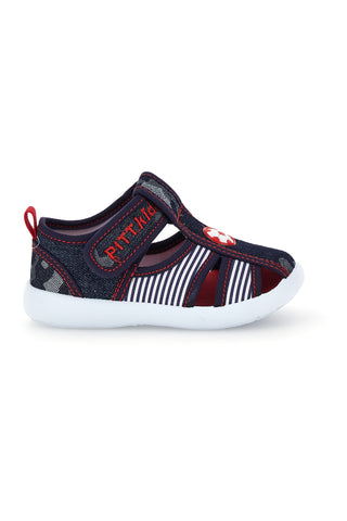 Blaue und rote Stoffschuhe mit Ball Pitt Kids 2242876