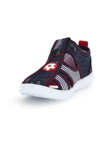 Scarpe in tessuto blu e rosse con pallone Pitt Kids 2242876