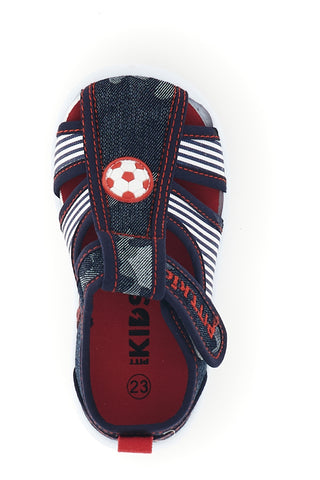 Scarpe in tessuto blu e rosse con pallone Pitt Kids 2242876