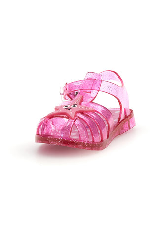 Sandali da mare rosa trasparenti con stella Pitt Kids 3142664